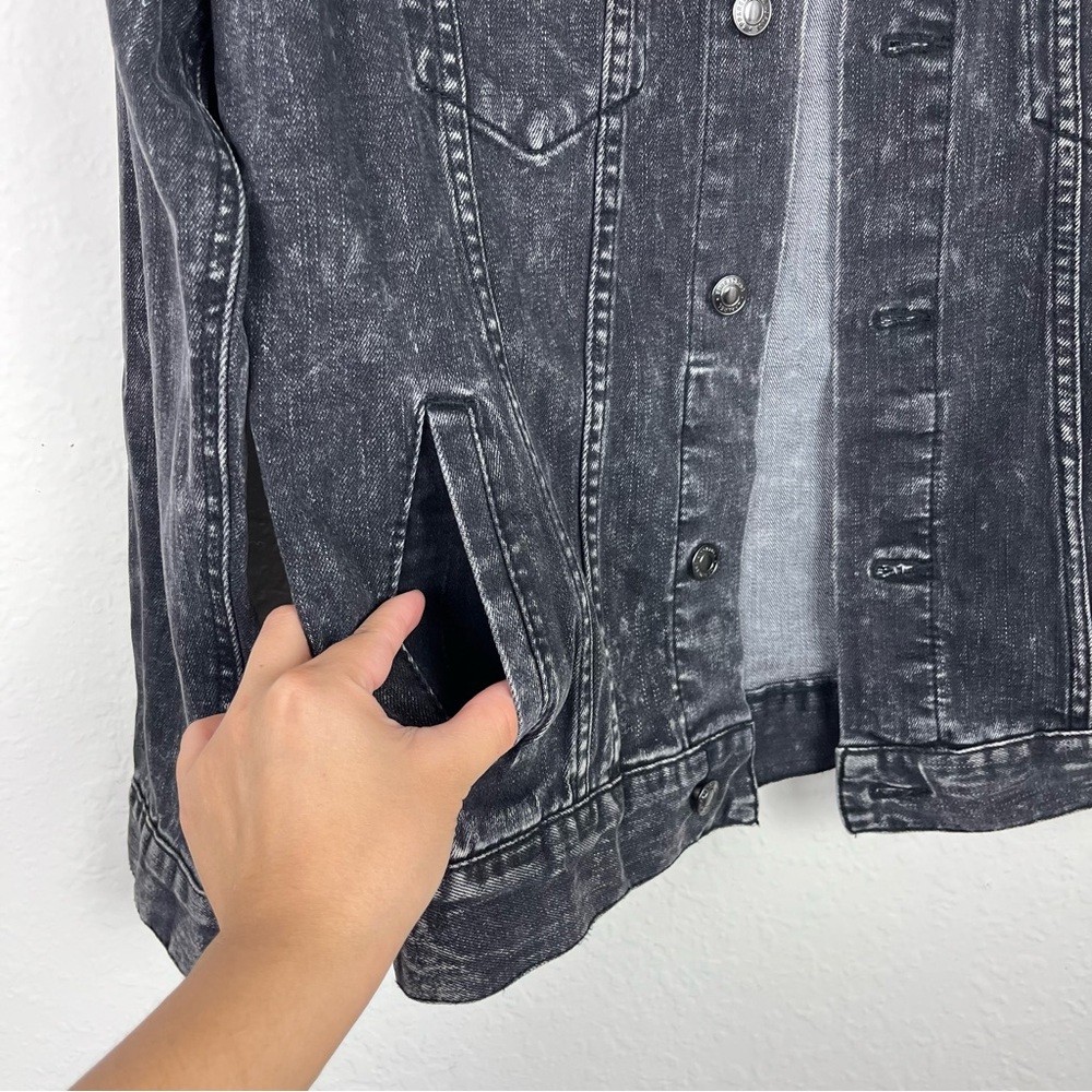 Black Denim Jacket Halloween Horror Nights Frankenstein Size Small - Picture 8 of 12